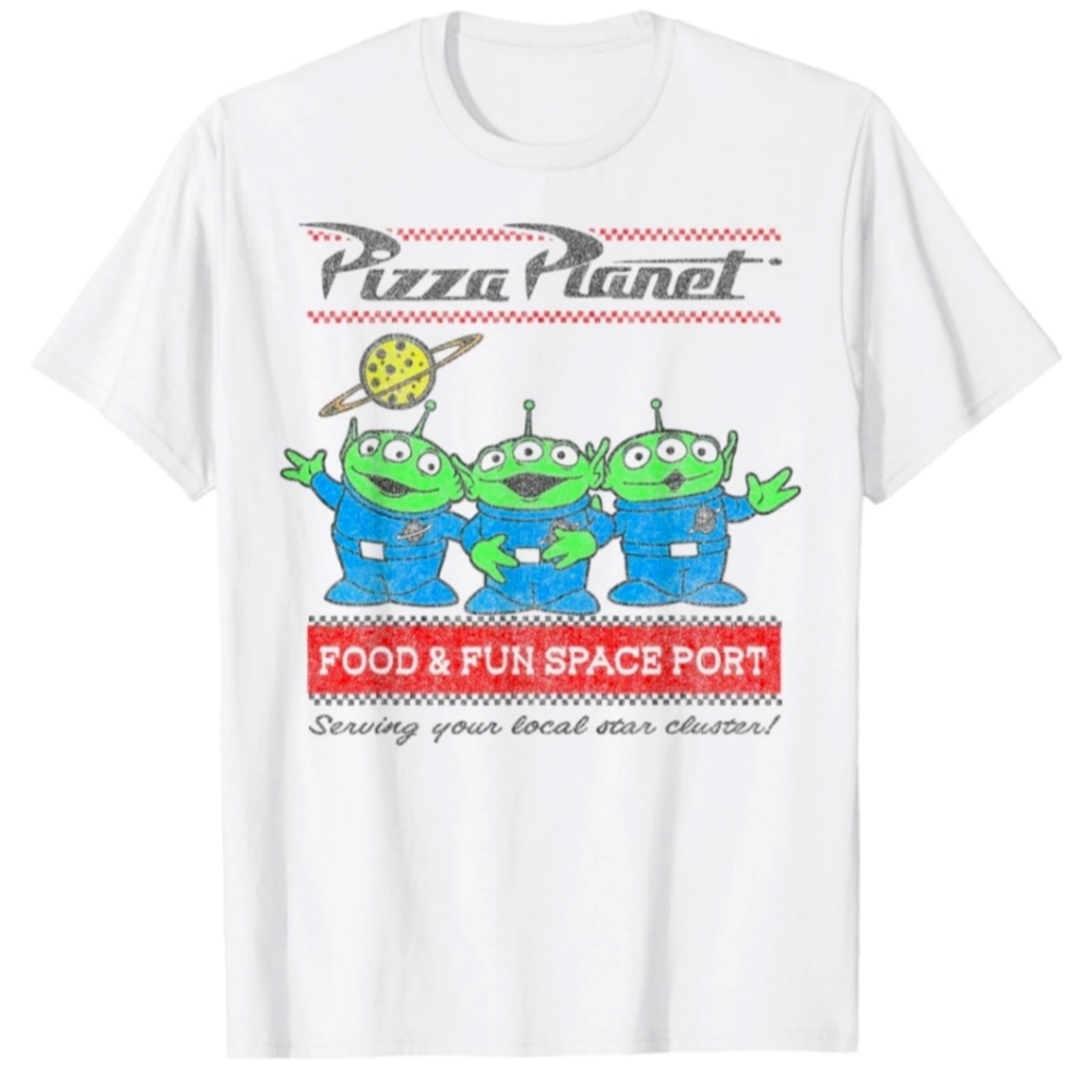 Disney Pixar Toy Story Pizza Planet Aliens T-Shirt Unisex 2XL XXL